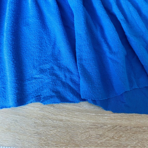 Free People Pullover Long Sleeve Crop Top Blue Sz Small - Picture 9 of 9